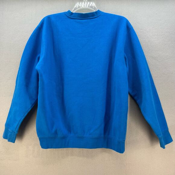 Obey Worldwide Sweatshirt Men's L Blue Orange Crew Neck Long Sleeve Skater - Picture 8 of 9